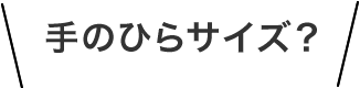 手のひらサイズ？